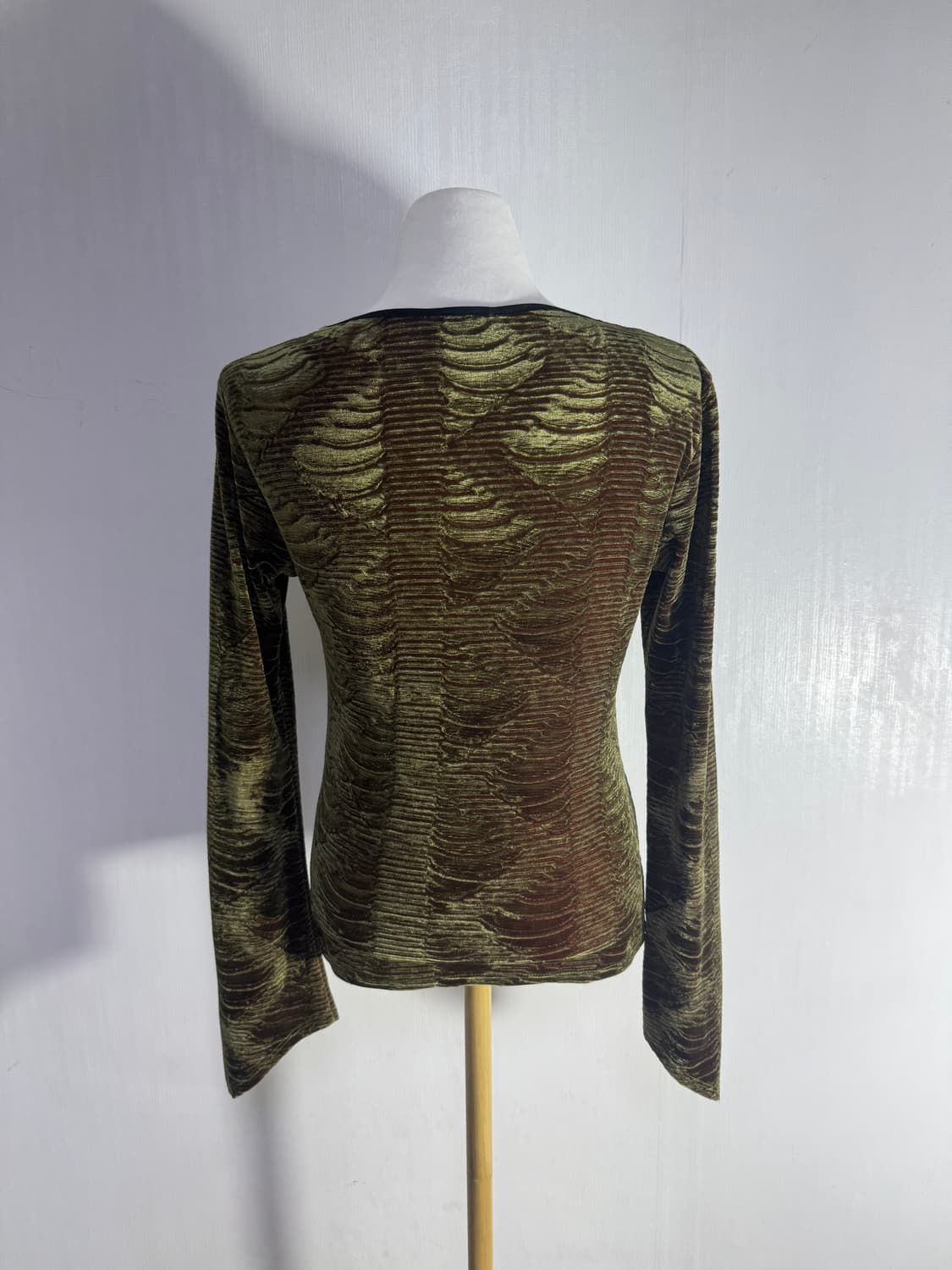 Usa tripp nyc 패턴 롱슬리브 y2k 레이브 사이키델릭 상품이미지5