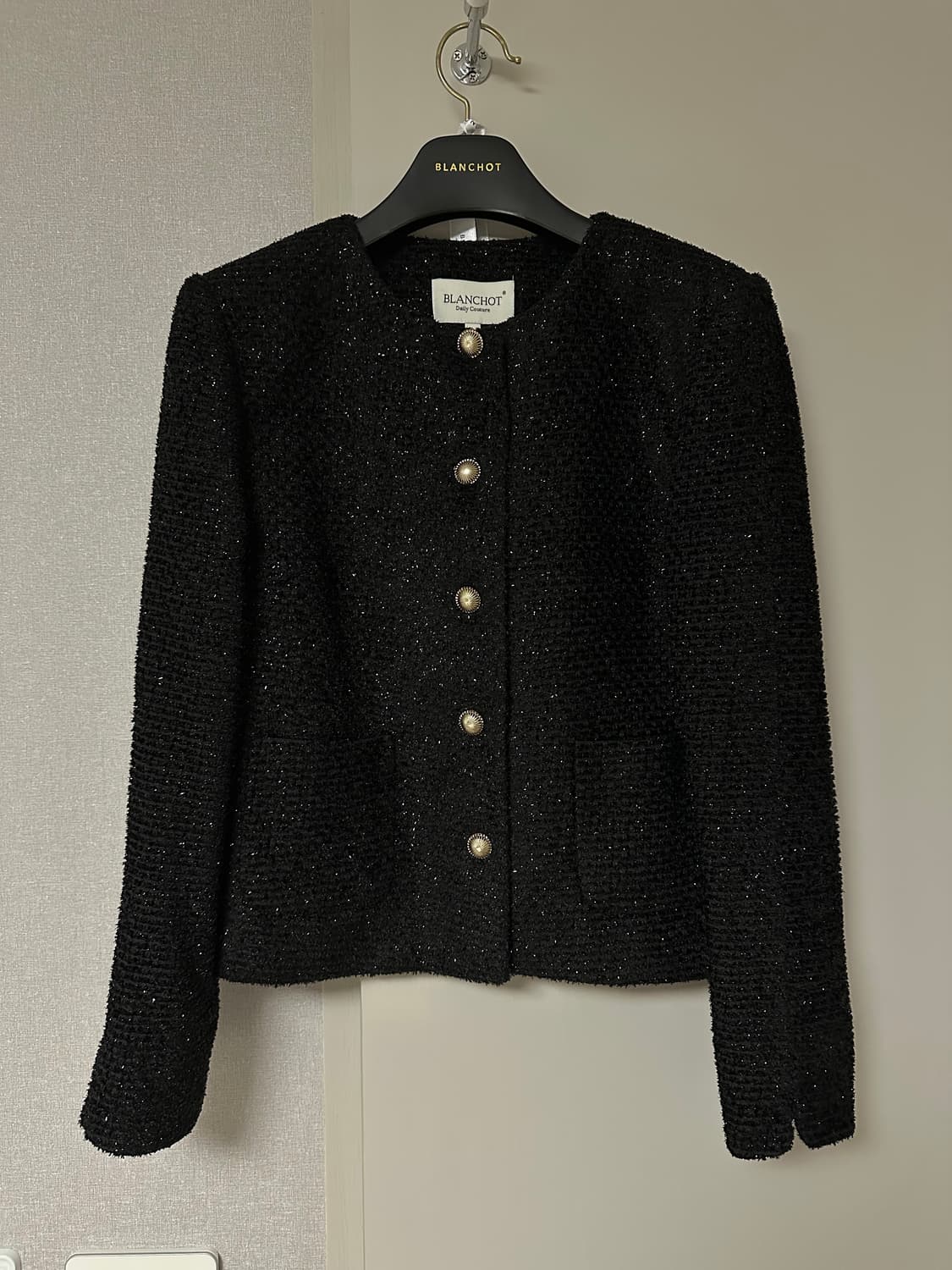 블랑쇼 블랙 버드 트위드 자켓 L 상품이미지1
