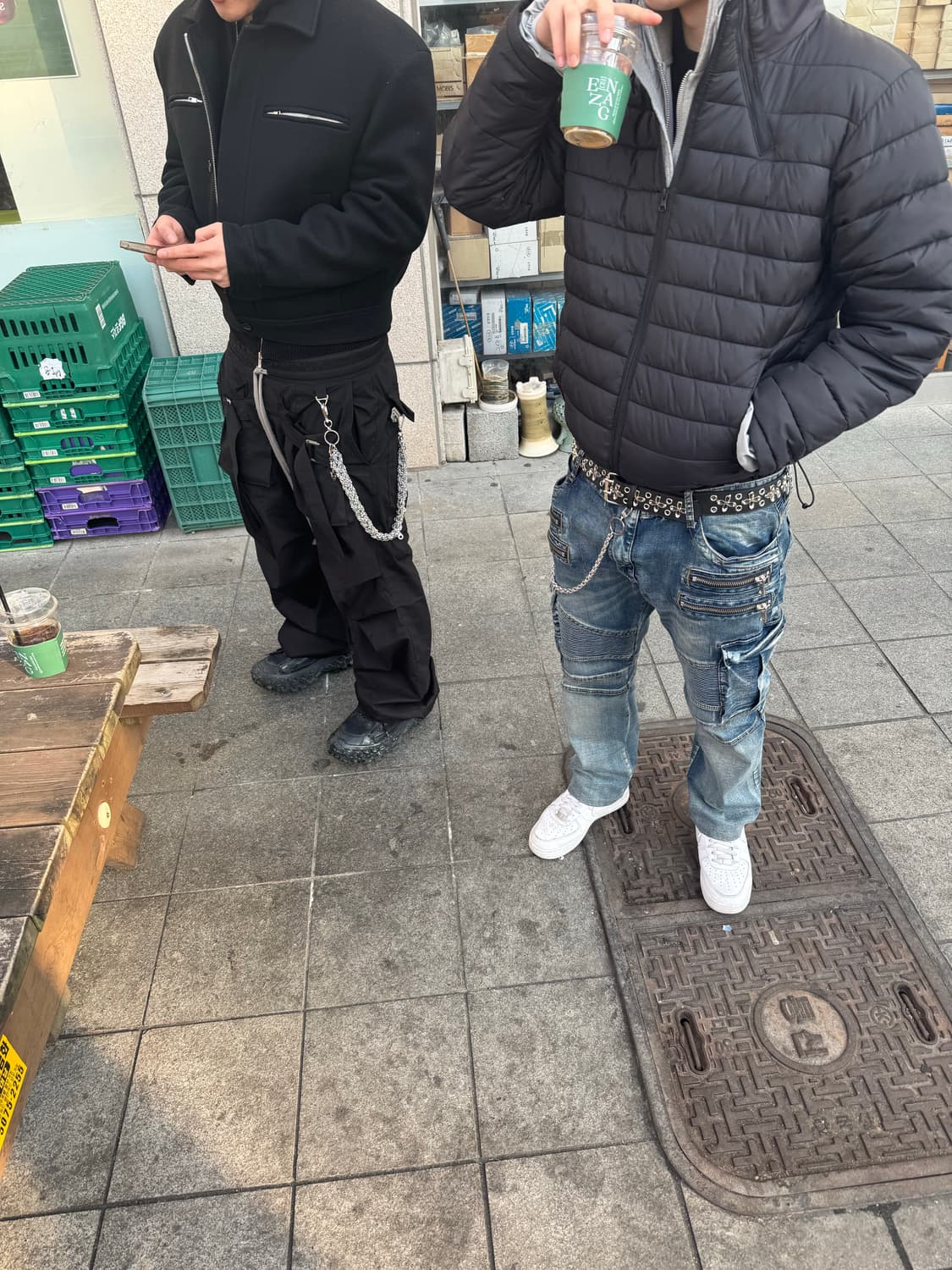 발망맛 바이커 데님 청바지 상품이미지2