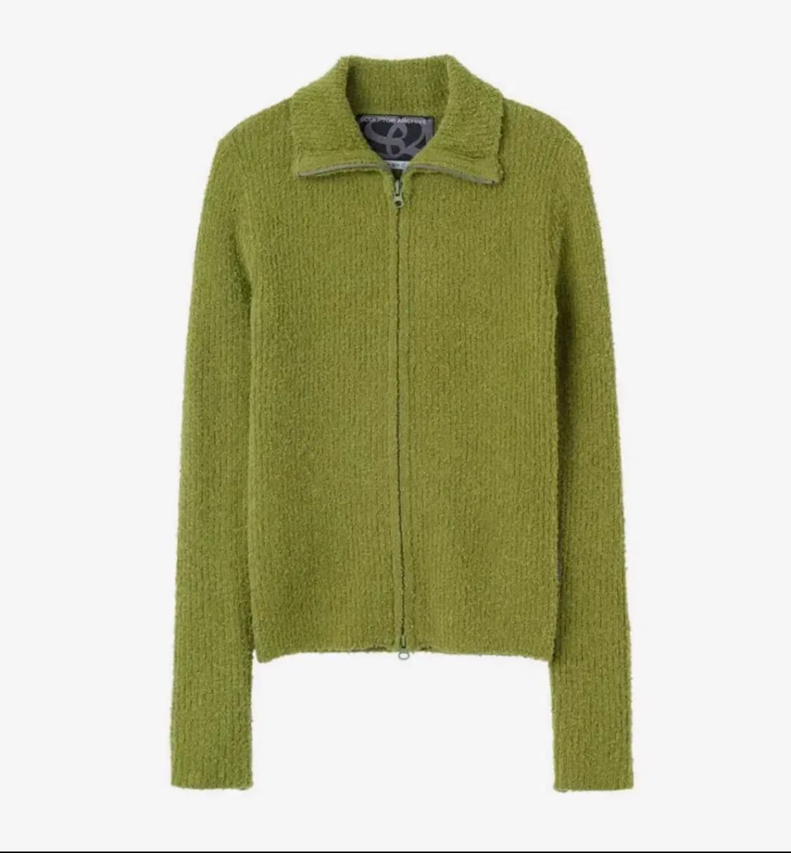 스컬프터 부클 니트 집업 아보카도 XS 상품이미지1