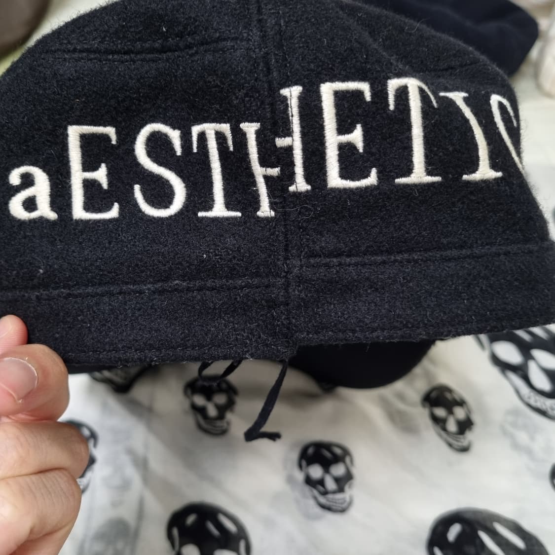 CA4LA aESTHETIC 비대칭 워크캡 블랙 상품이미지4