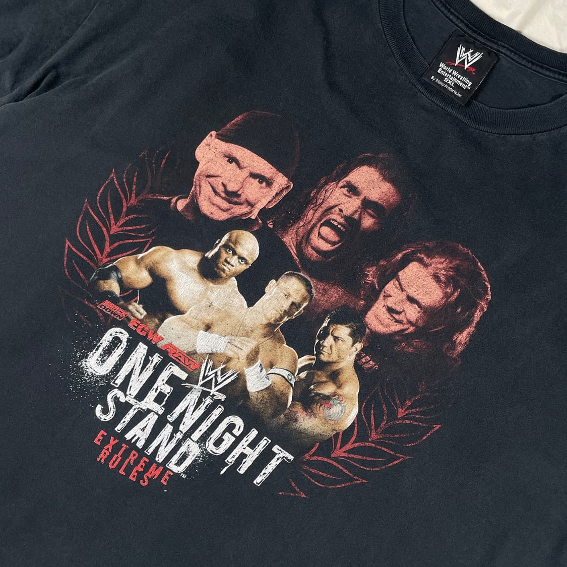 00s WWE WWF 프로레슬링 프린팅 반팔 티셔츠 상품이미지2