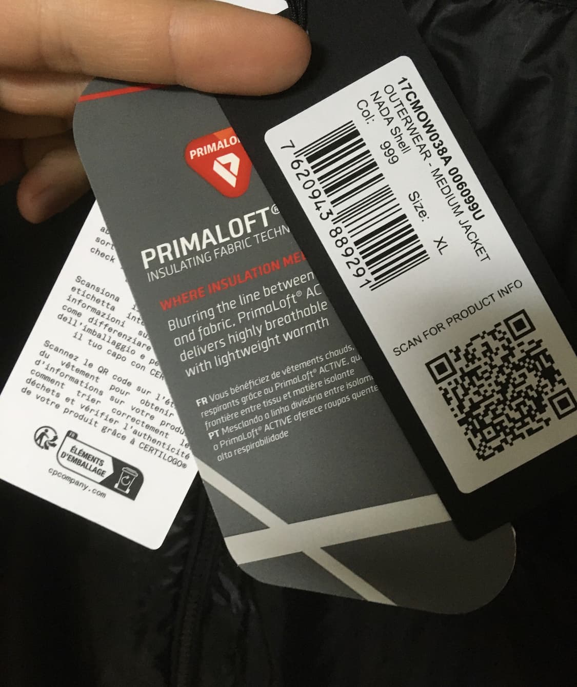 CP컴퍼니 나다쉘 후디드 자켓 블랙 판매합니다  상품이미지9