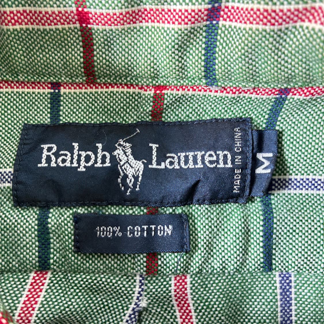 Polo  폴로 랄프로렌 자수 코튼 그린 타탄체크 셔츠   상품이미지4