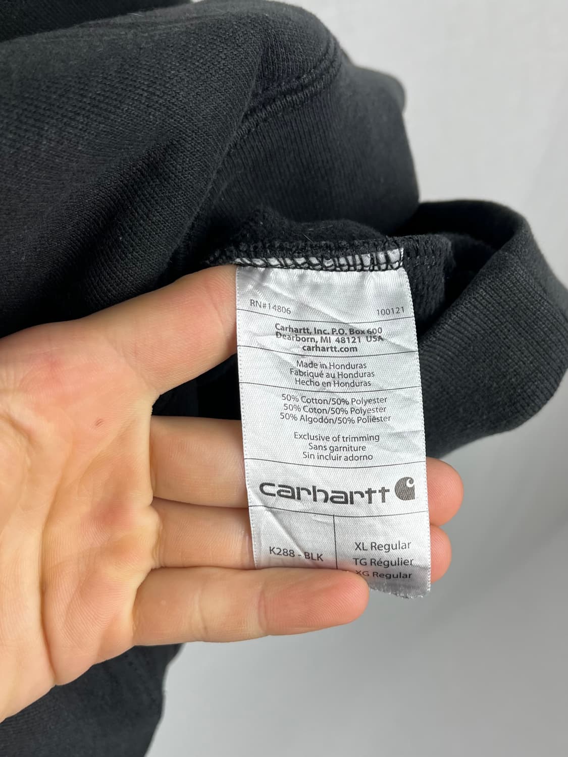 Carhartt 블랙 후드티  상품이미지6