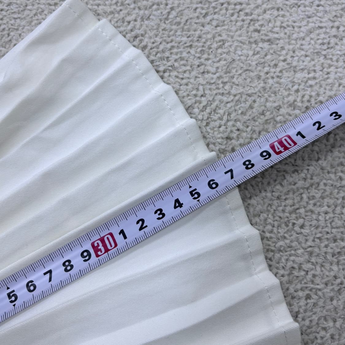 S 빈티지 화이트 여성 플리츠 스커트 0415E 상품이미지5