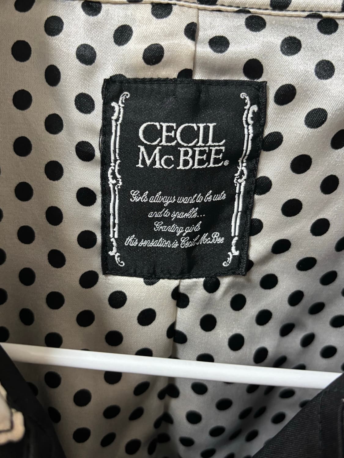 세실맥비 블랙 숏 더플코트 갸루 상품이미지5