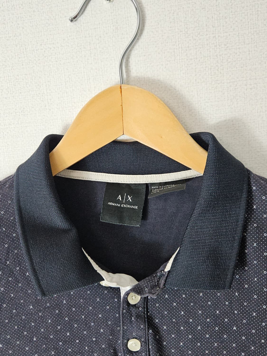 아르마니 익스체인지 스포츠 폴로 카라티 반팔 피케 L 남성 (큐알정품) 상품이미지3