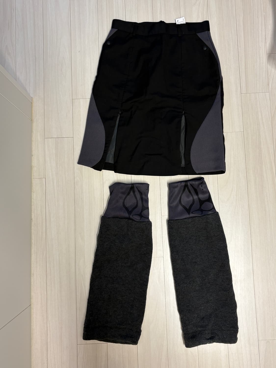 ojos/오호스 레그워머 미디 스커트 상품이미지1