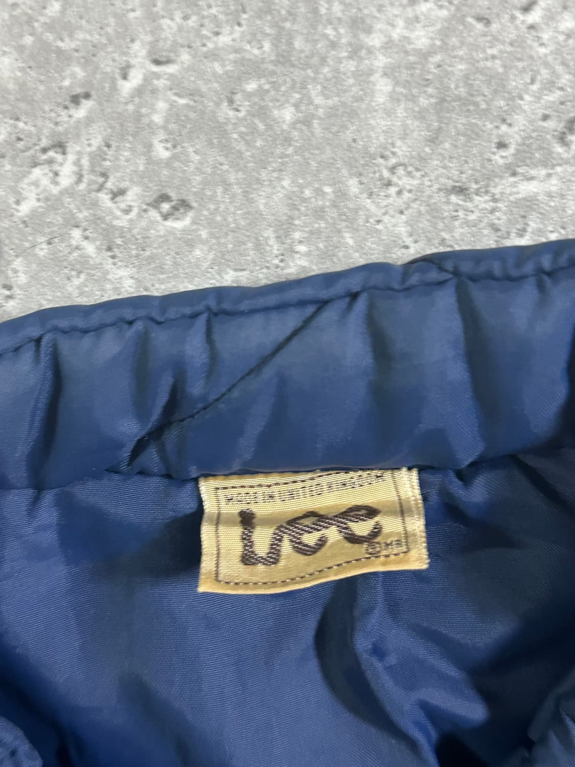 80s Lee 영국산 네이비 다이아몬드 퀼팅 베스트 상품이미지6