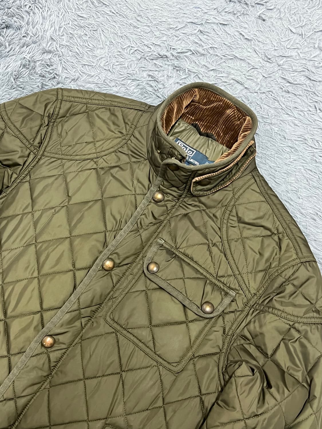 폴로랄프로렌 카키 퀄팅 점퍼M 상품이미지2