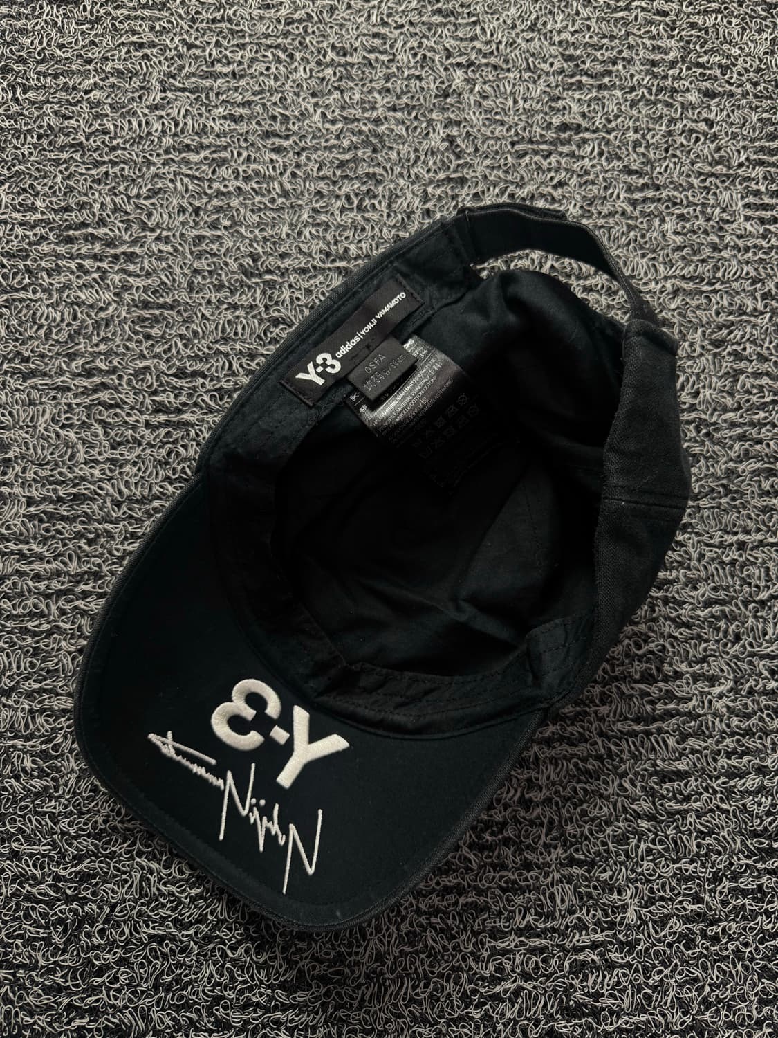 Y-3 요지 야마모토 빅로고 디테일 블랙 볼캡 1394Y-3 요지 야마모 상품이미지4