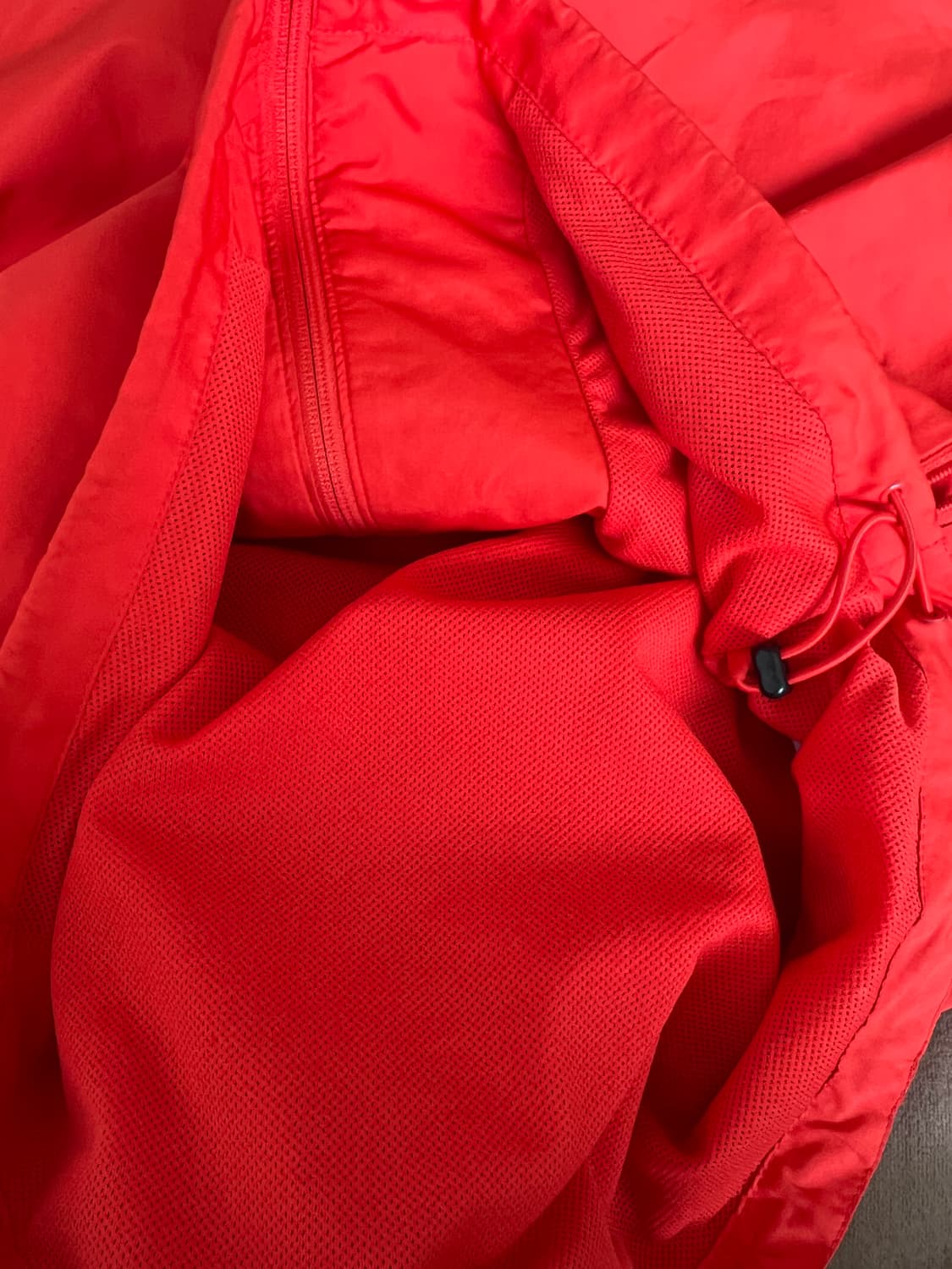 나이키 남성 레드 매쉬바람막이점퍼 후드집업점퍼 상품이미지6