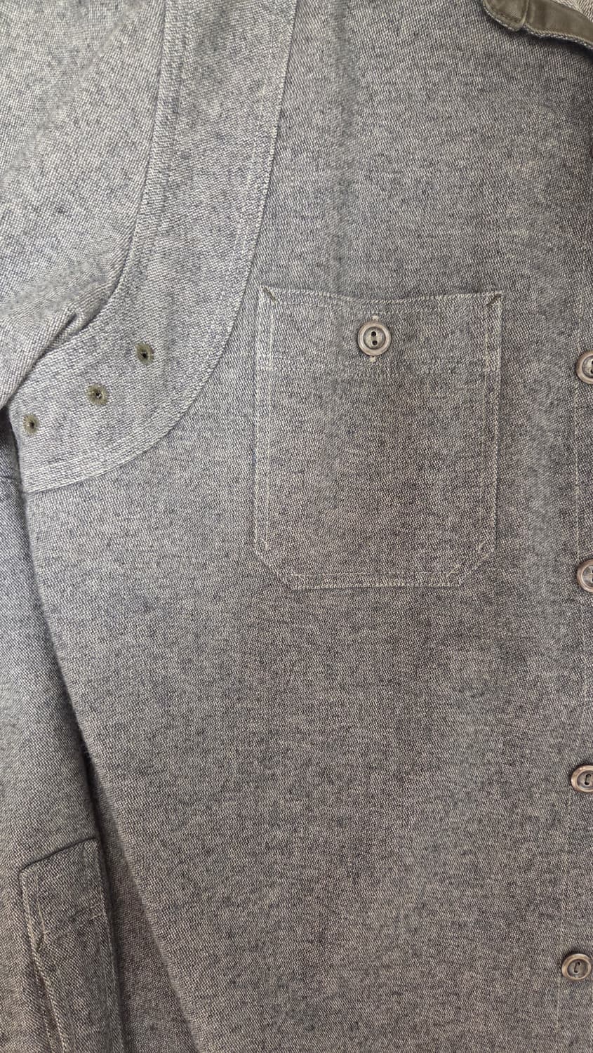 더블알엘 RRL 모 혼방 그레이 워크셔츠 S 상품이미지2