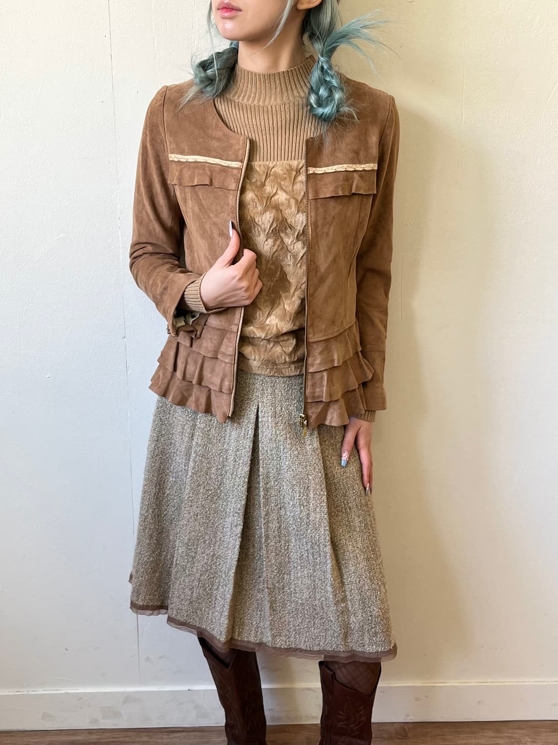 ANTI-LABEL JEAN DOLLY GIRL 스웨이드 자켓 상품이미지4