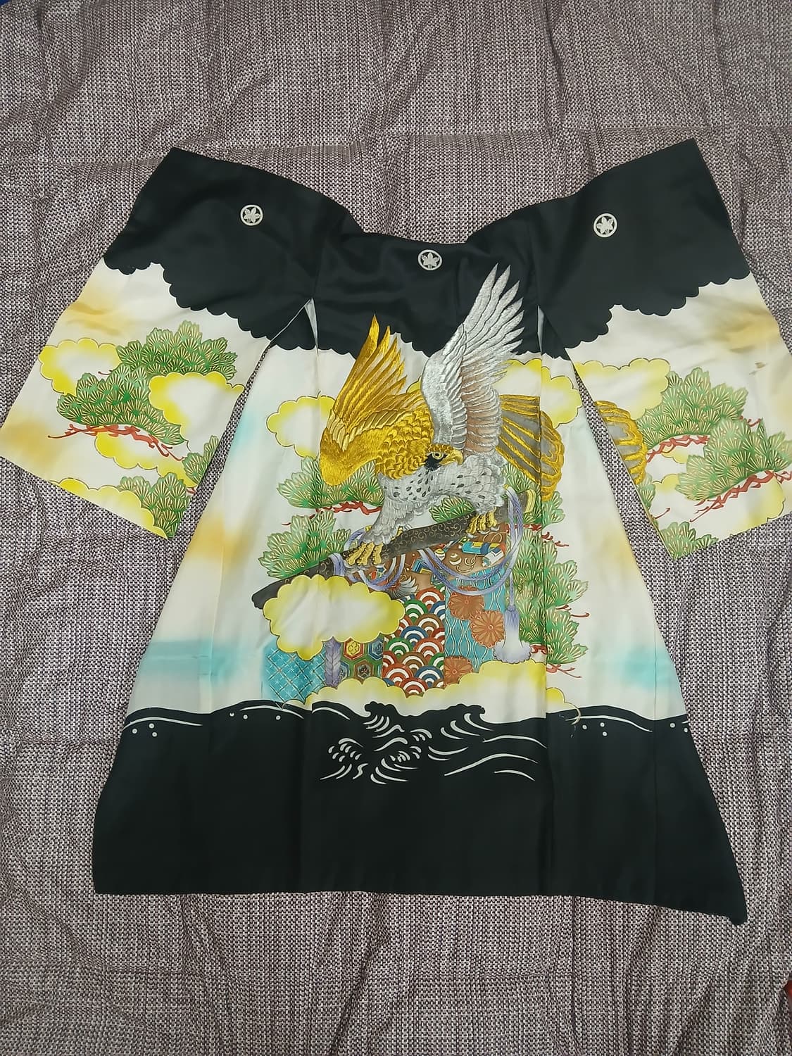 독수리 자수 일본 하오리 상품이미지2