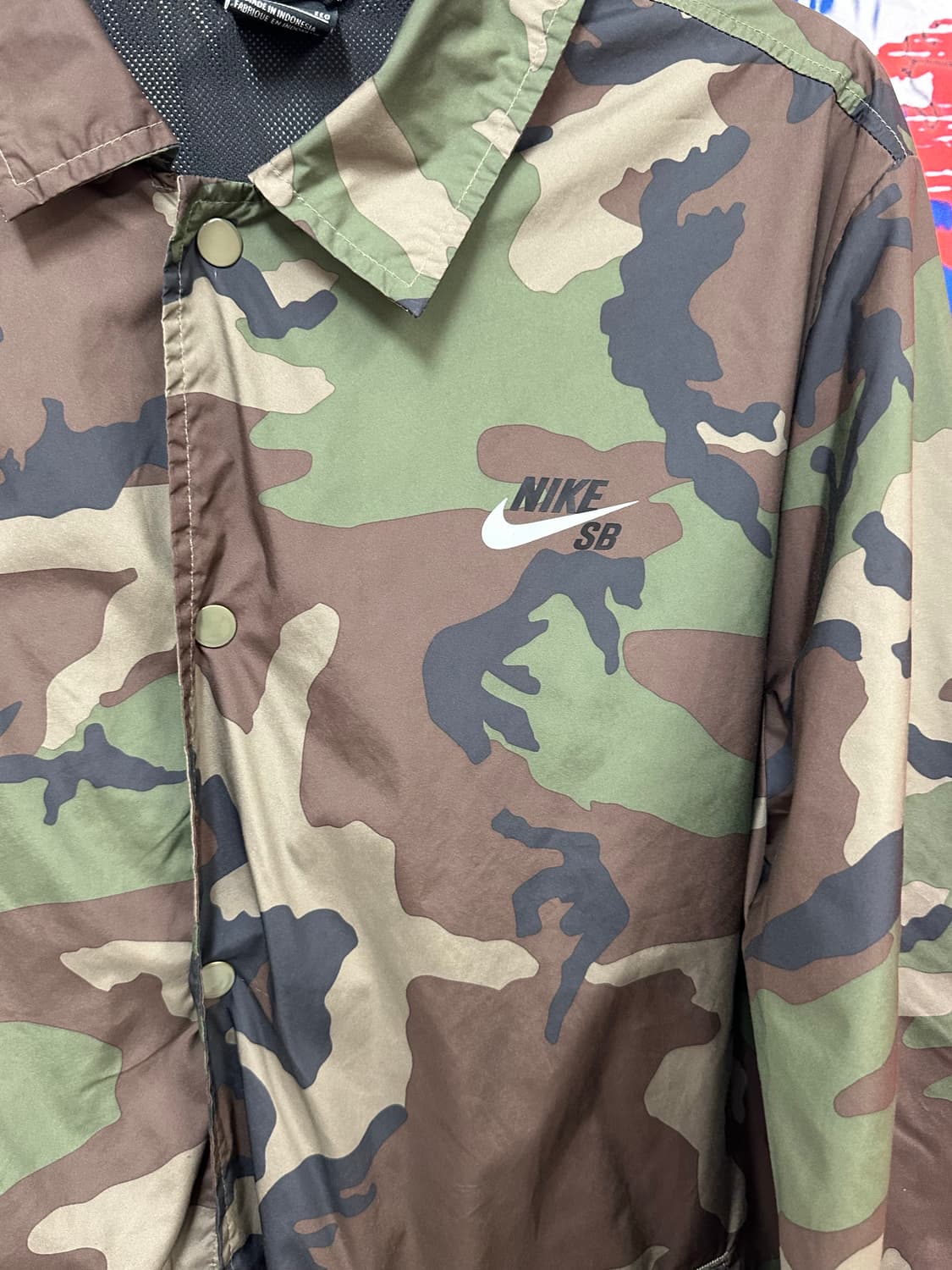 s급 나이키SB 카모 오버핏 바람막이 코치자켓 2XL110 상품이미지4