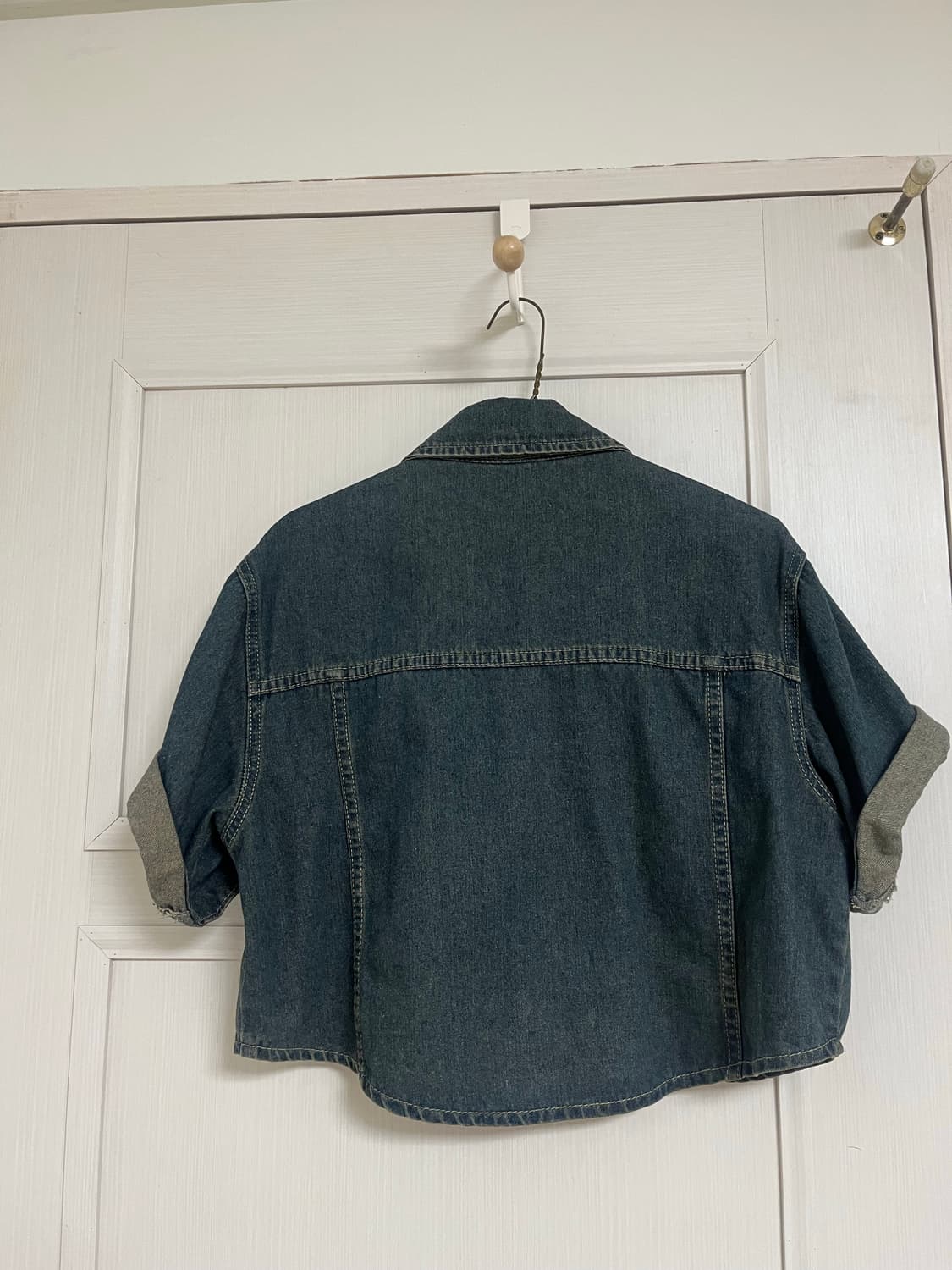 반팔 워싱 데님 셔츠 상품이미지3