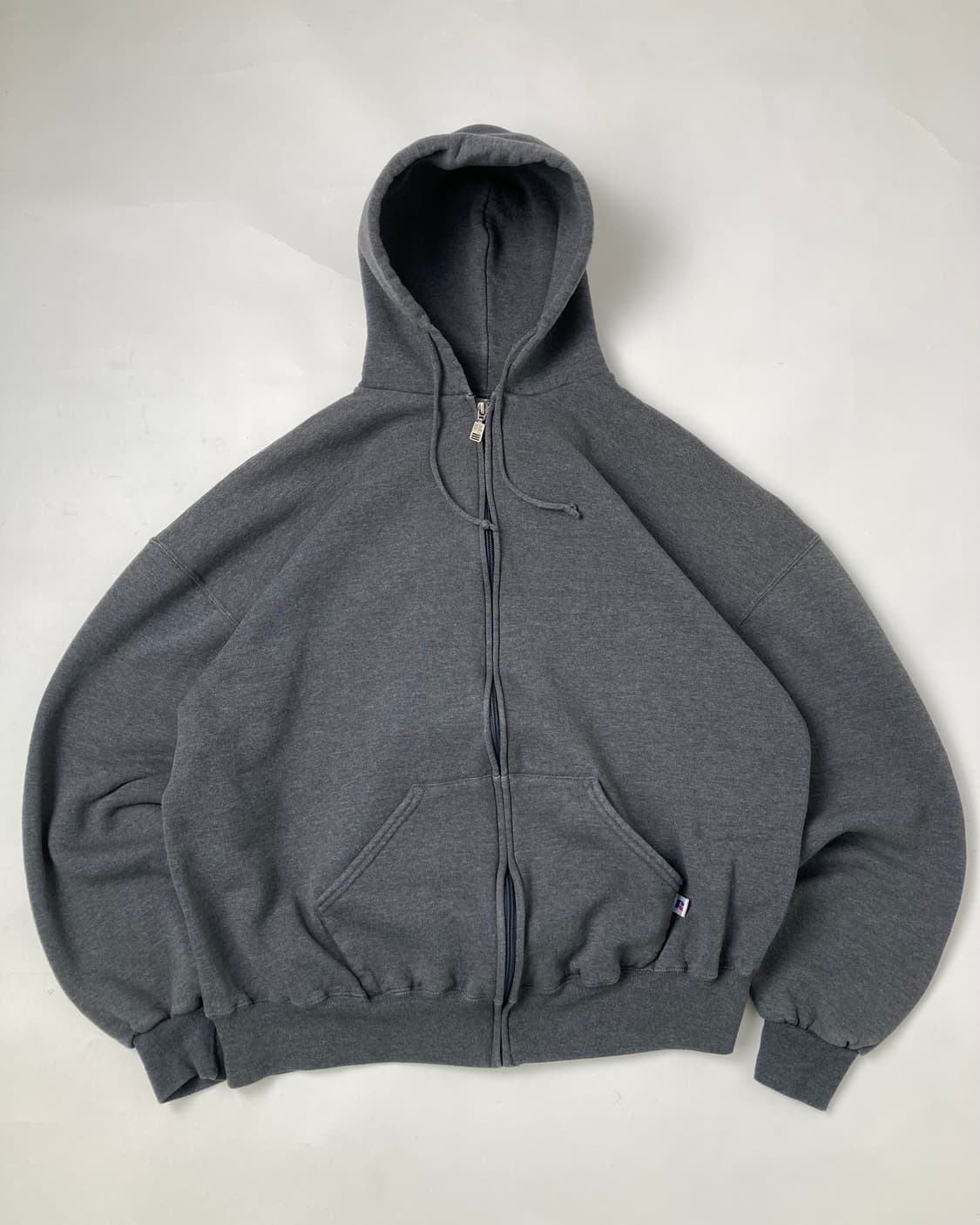 90s Russell Zip Up Hoodie (charcoal) 상품이미지1