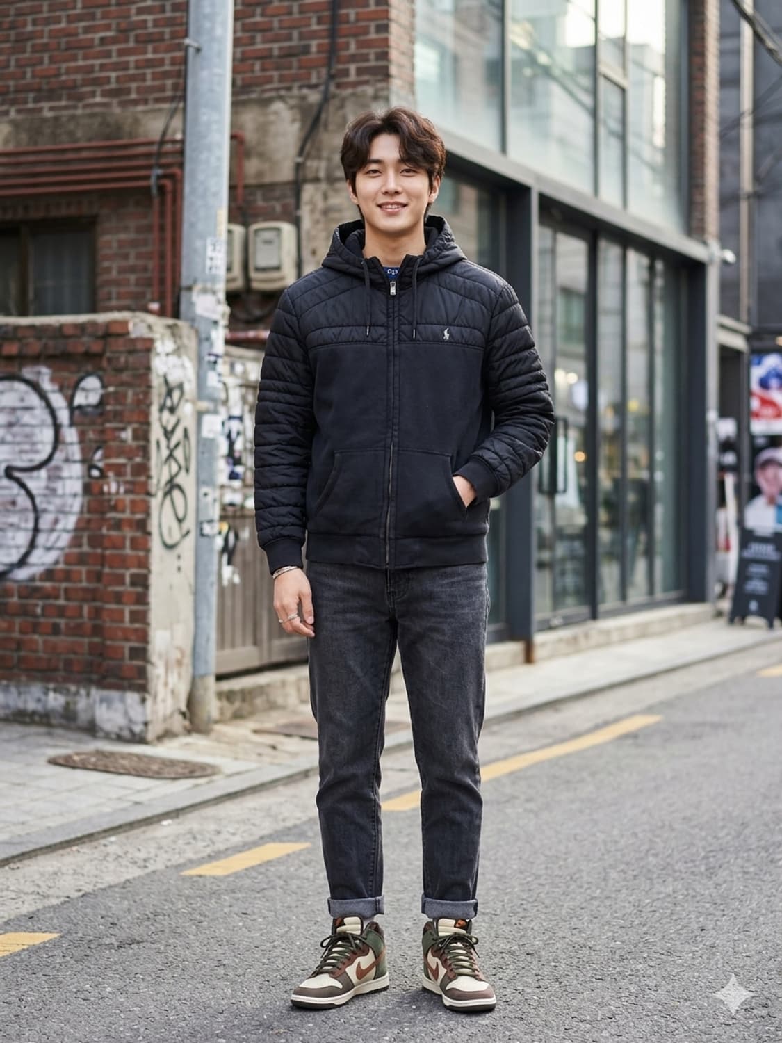 폴로 랄프로렌 하이브리드 패딩 후드 집업 자켓 상품이미지1