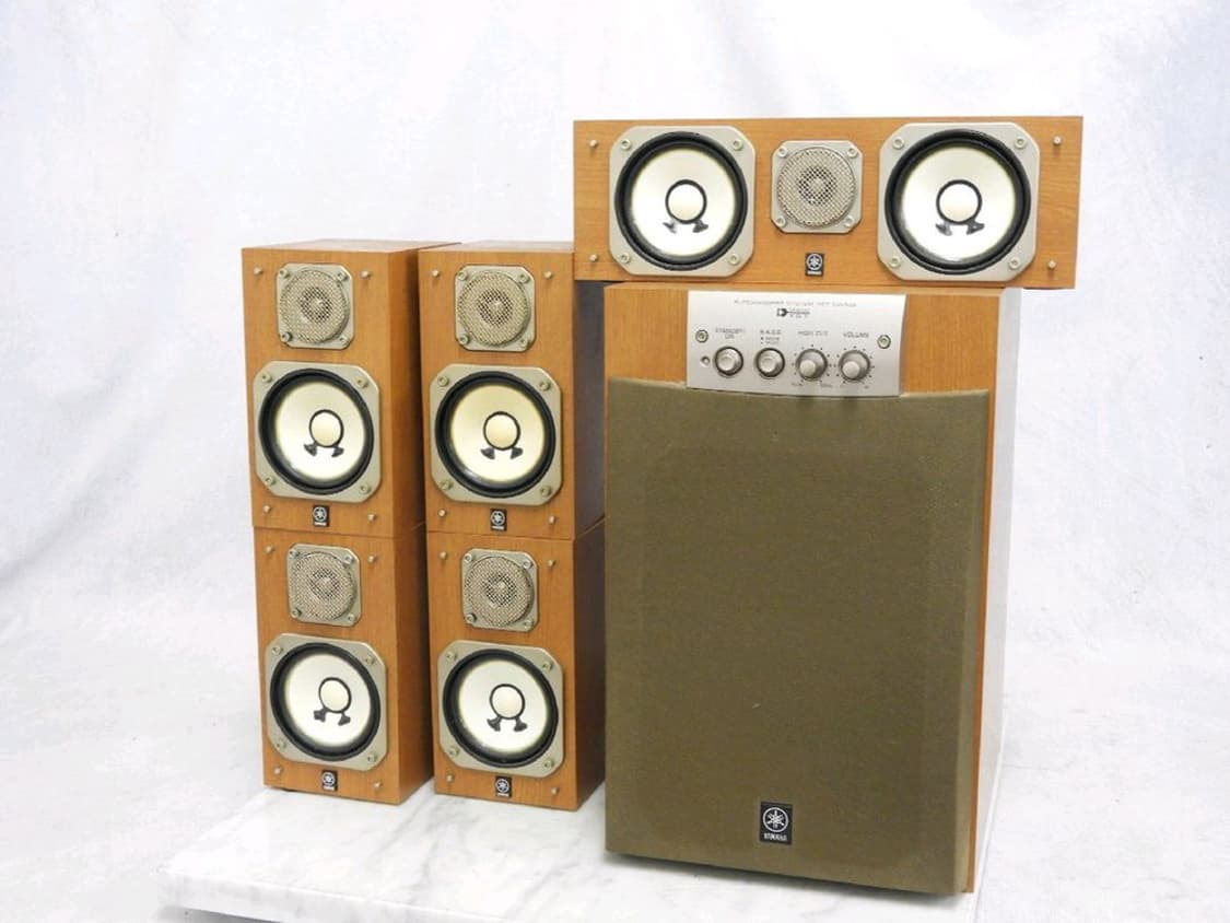 야마하 5.1ch 빈티지 홈시어터 스피커 세트 인테리어 레트로 앤틱 카페 상품이미지2