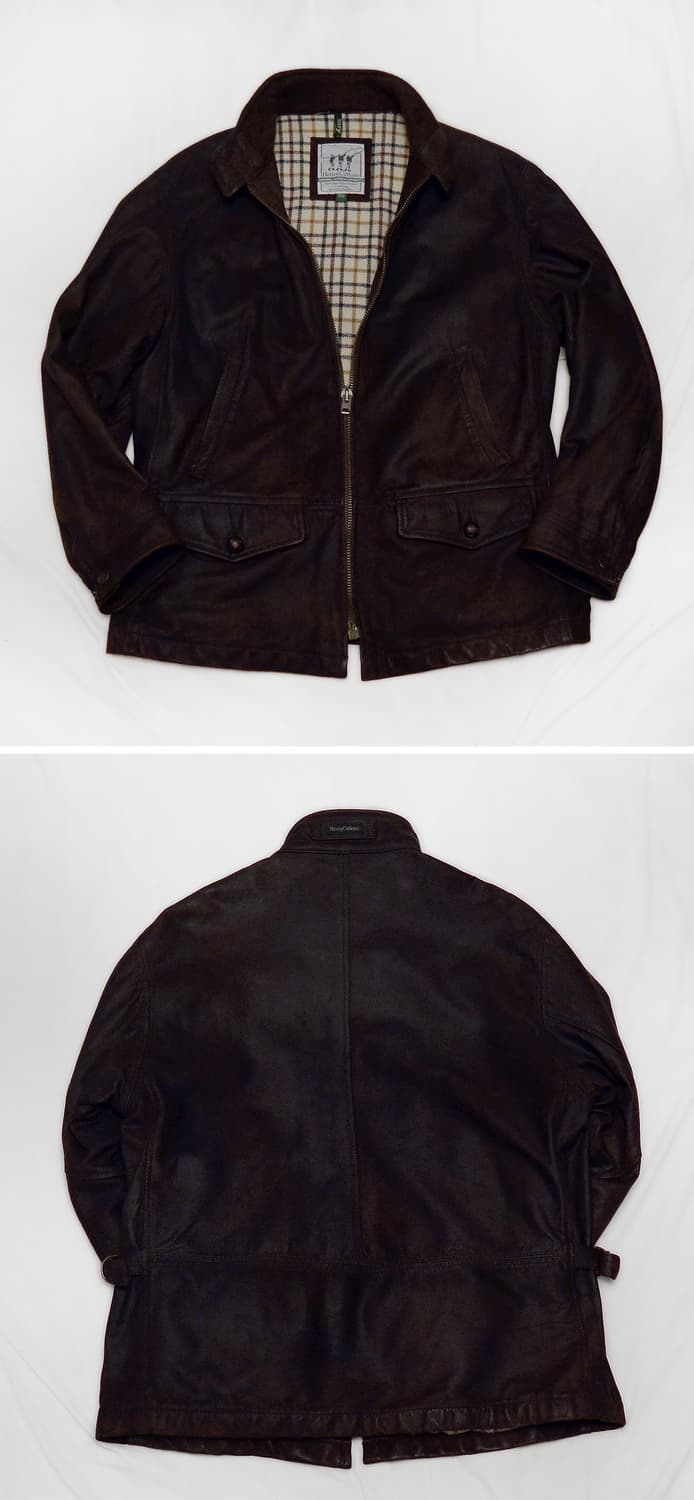 헨리코튼 오리지널 이태리 레더 클래식 헌팅 필드자켓 (50 / 105+) 상품이미지2