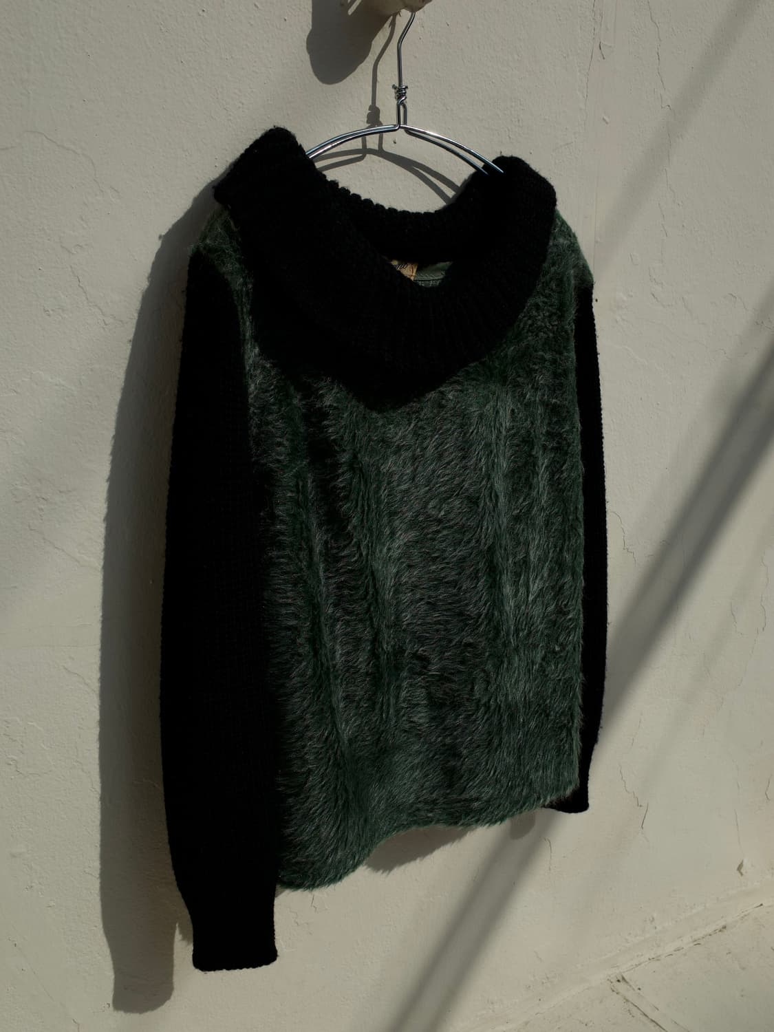 50‘s Italiana fake fur switching knit 상품이미지1