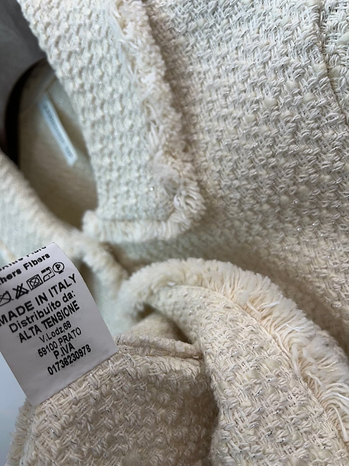 여) 텐시오네 인 이태리 트위드 자켓  상품이미지7