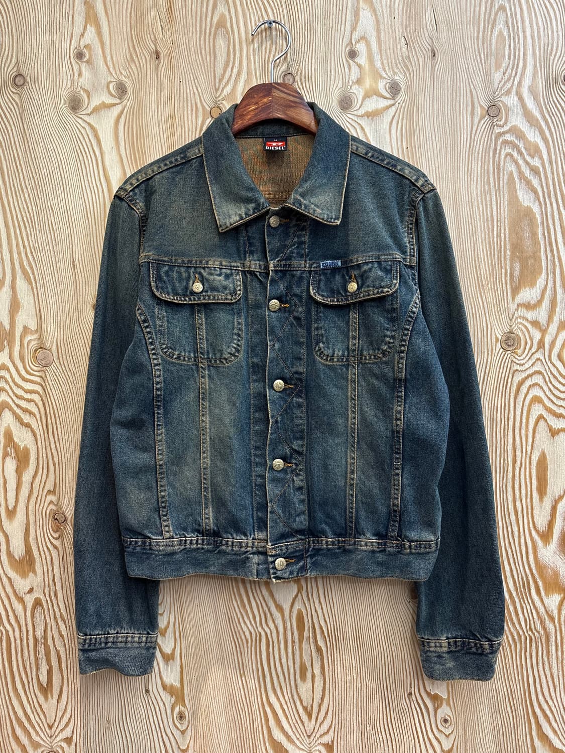 디젤 스티치 크롭 데님자켓 상품이미지1