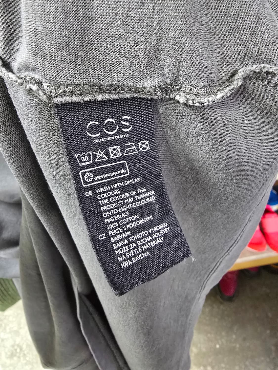 COS 코스 회색 반팔 티셔츠 (1396) 상품이미지4