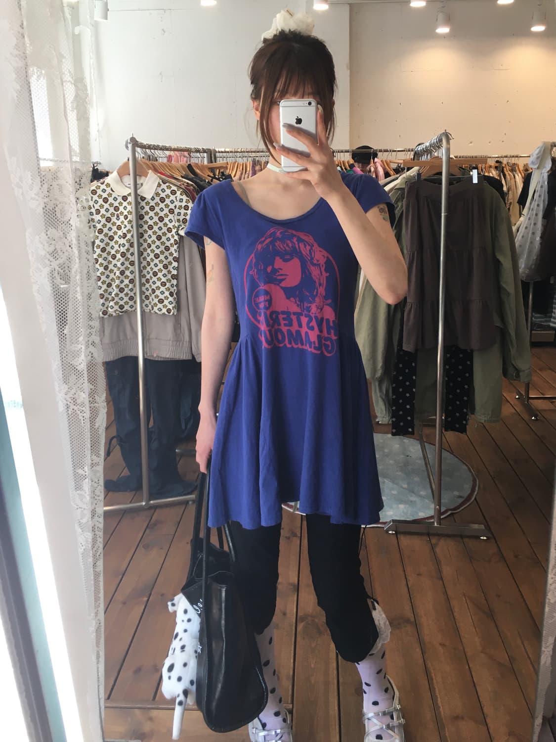 히스테릭글래머 히스걸 블루 핑크 원피스 상품이미지3