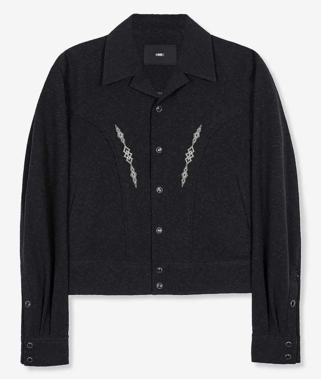 엠엠아이씨 MMIC - 린트 자켓 리싸이클 코튼 넵_블랙 (M) 상품이미지1