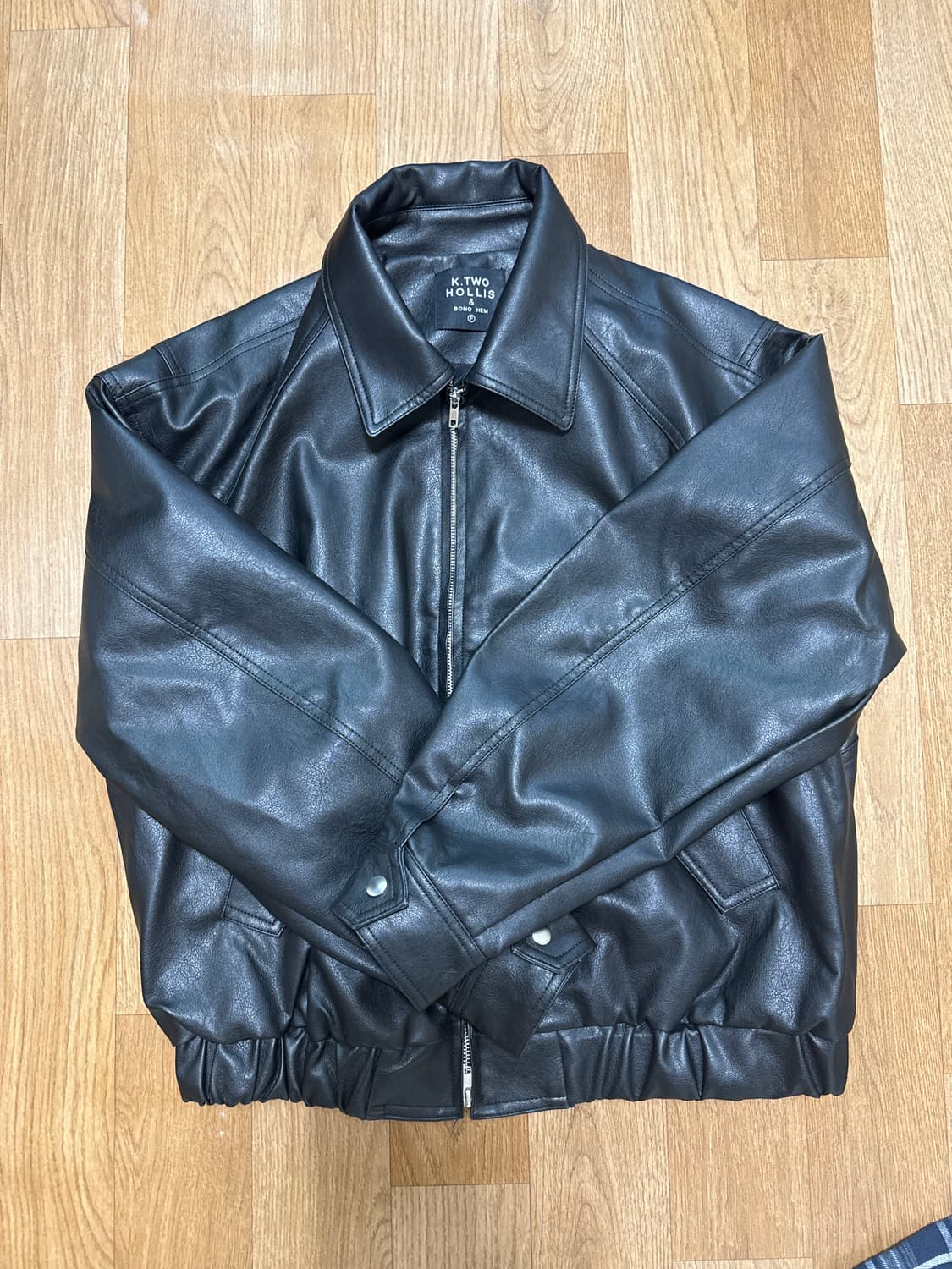 LOFLOW K.462 오버핏 레더 블루종(새상품) 상품이미지3