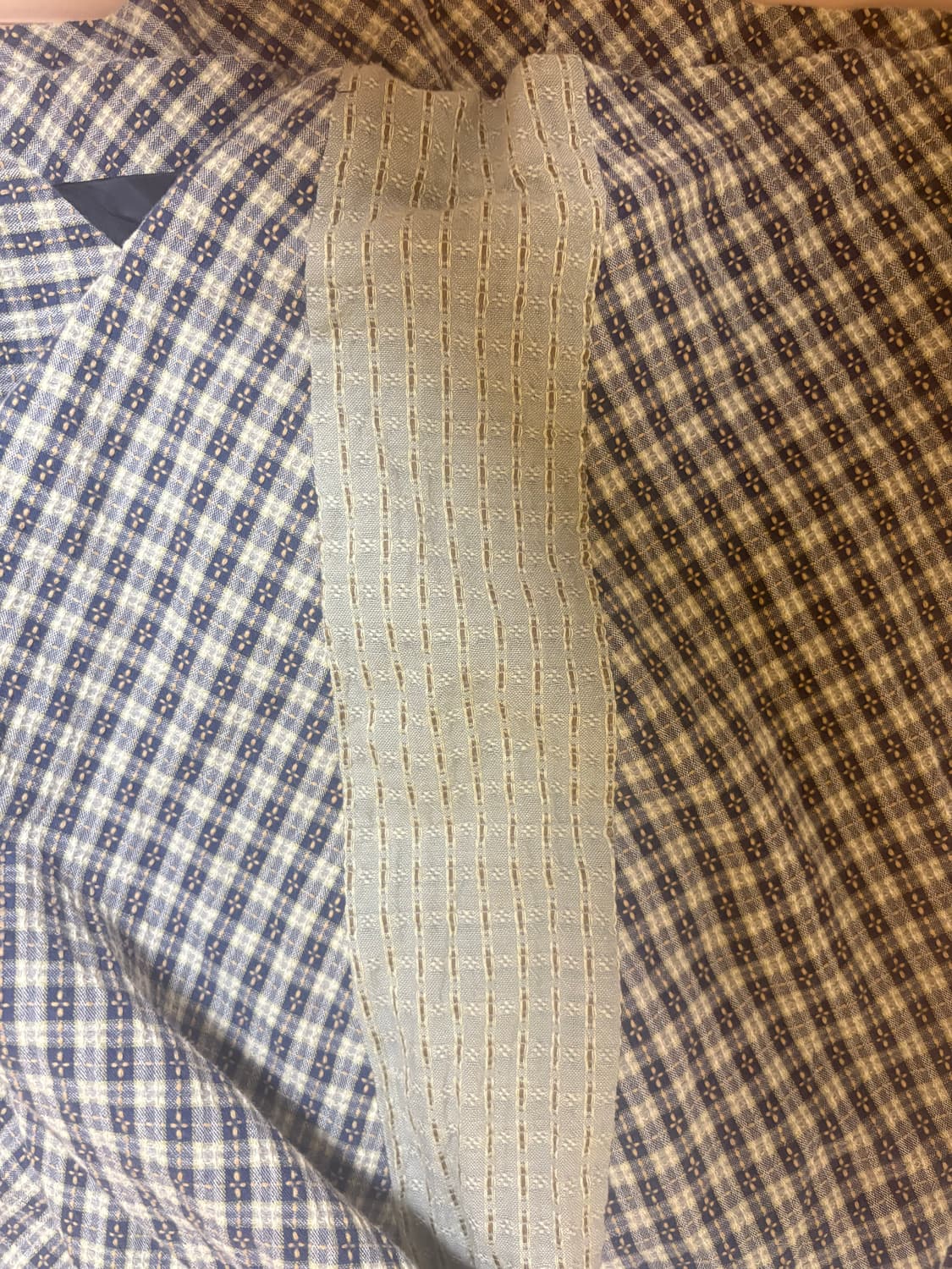 모리걸 하구미 체크 롱 원피스 단추 레이스 배색 레이어드 소녀 상품이미지2