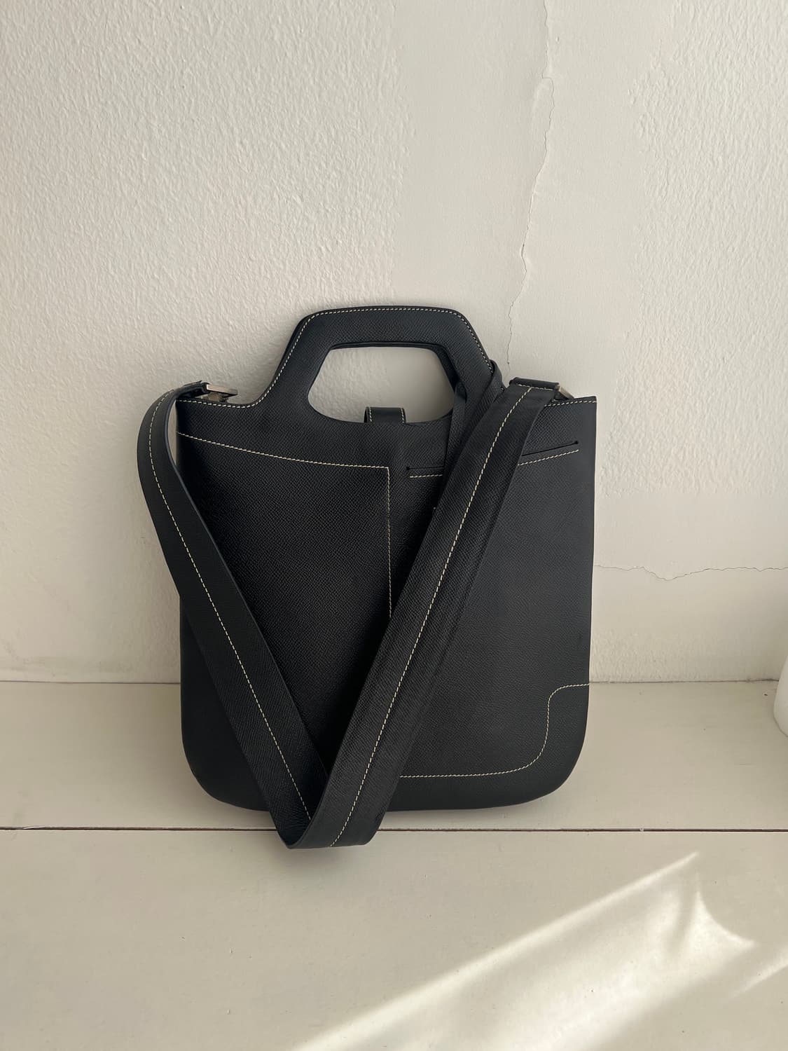 발리 블랙 레더 숄더백 상품이미지10