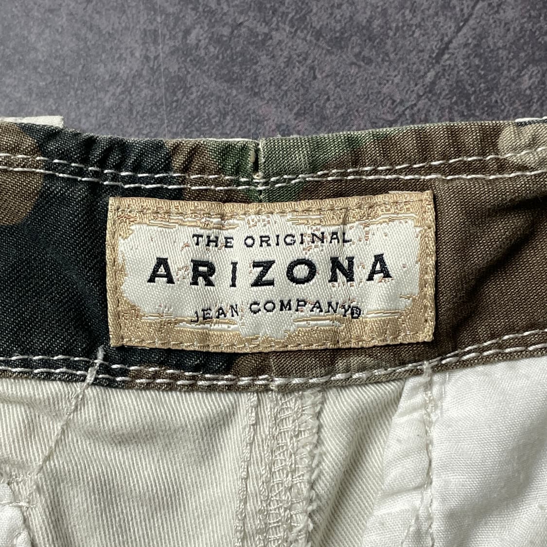 ARIZONA JEAN CO. 빈티지 아이보리 카고 하프팬츠 A00726 상품이미지8