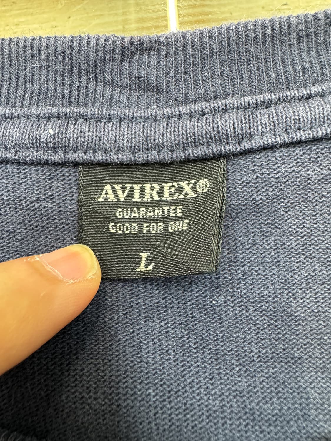 아비렉스 백 스펠 로고 롱슬리브 상품이미지7