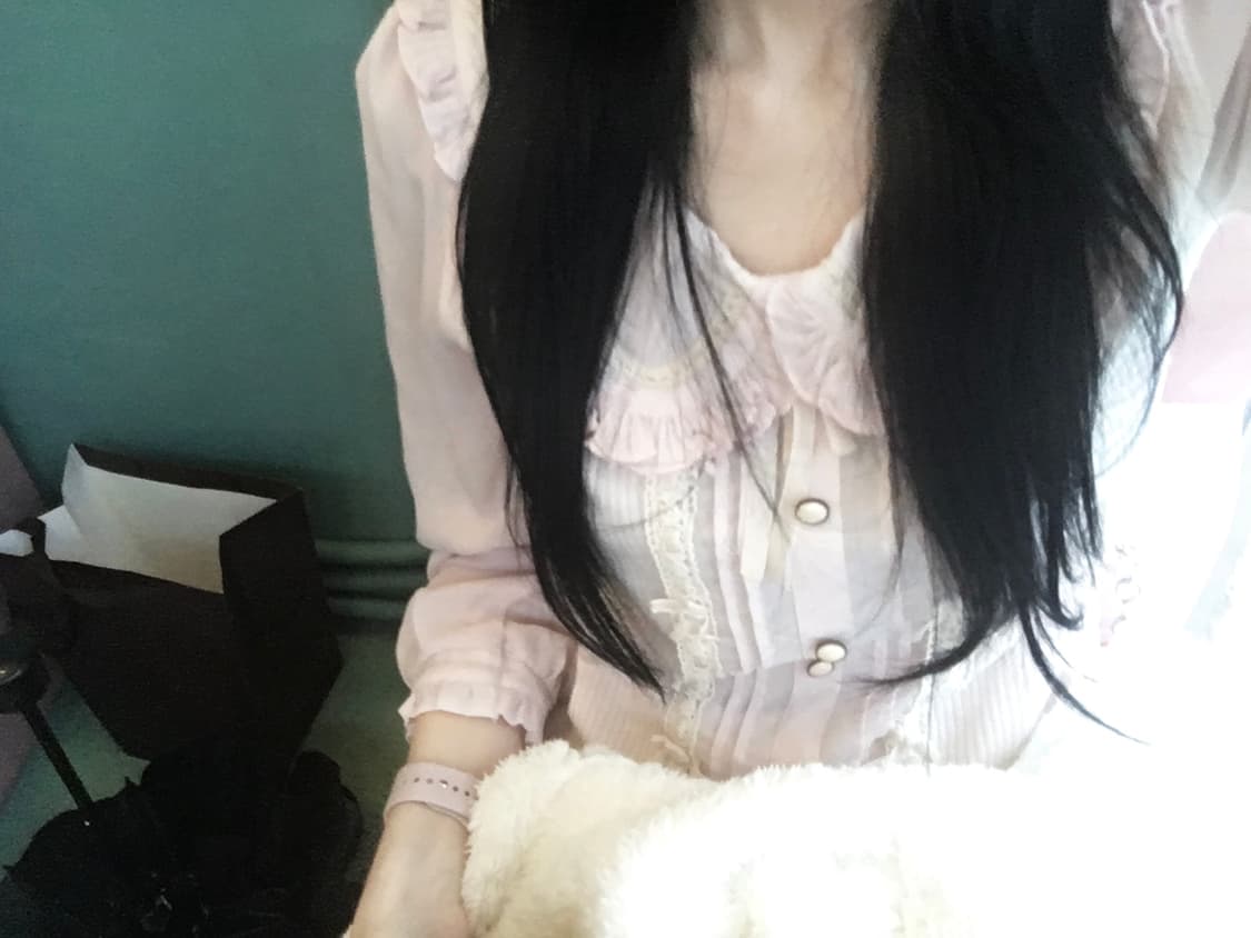 리즈리사 핑크 블라우스 상품이미지2