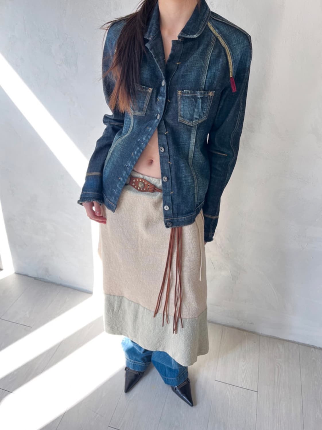 Marithe Francois Girbaud 데님 자켓 상품이미지9