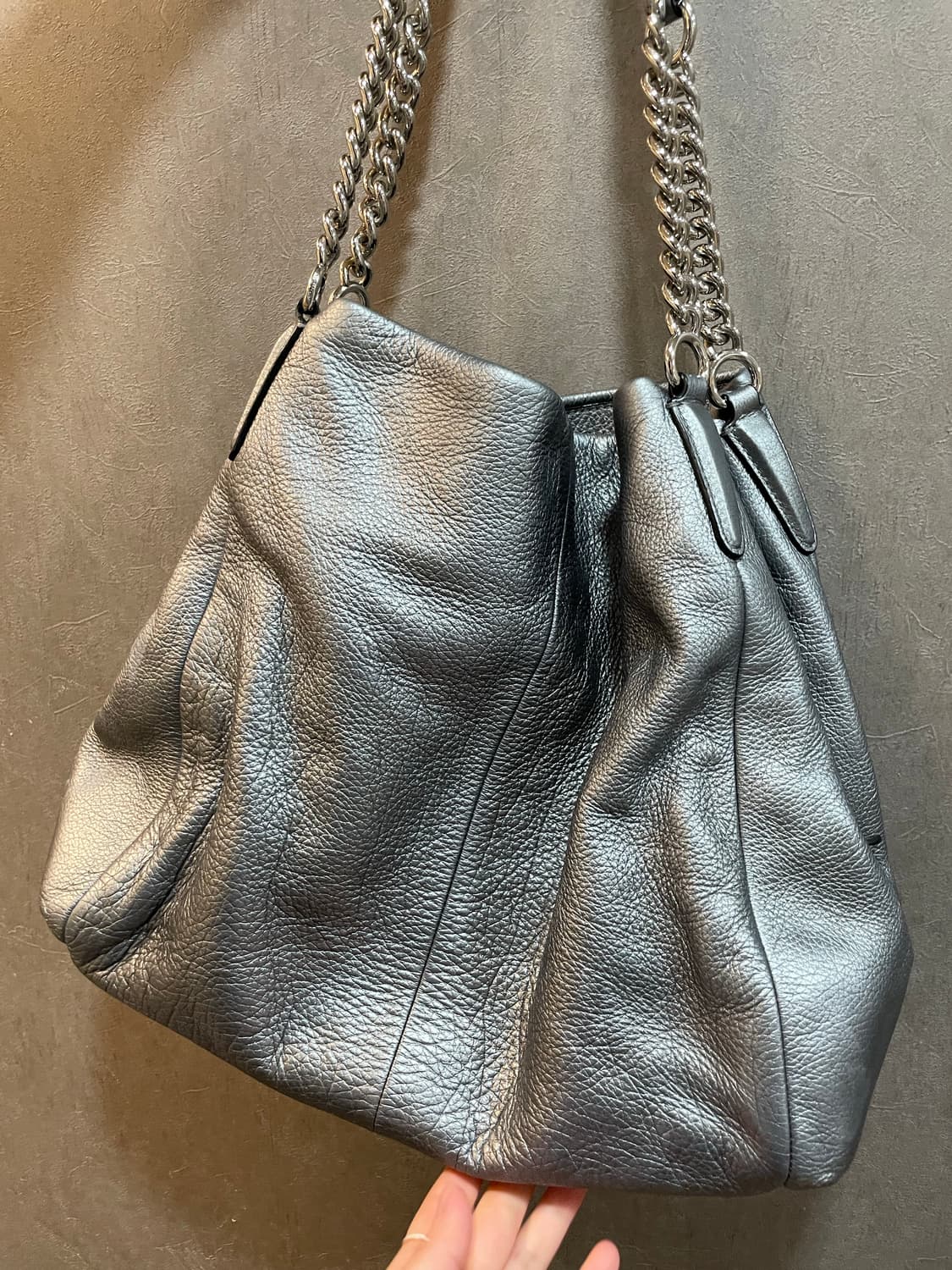 코치 실버 체인 숄더백 가방 상품이미지4