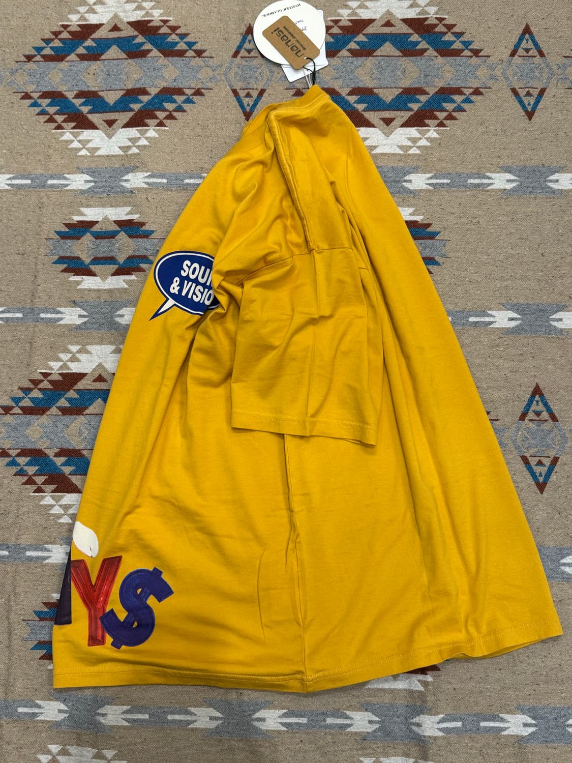 [XL][100] 히스테릭글래머 사운드엔 비전 티셔츠 옐로우 상품이미지7