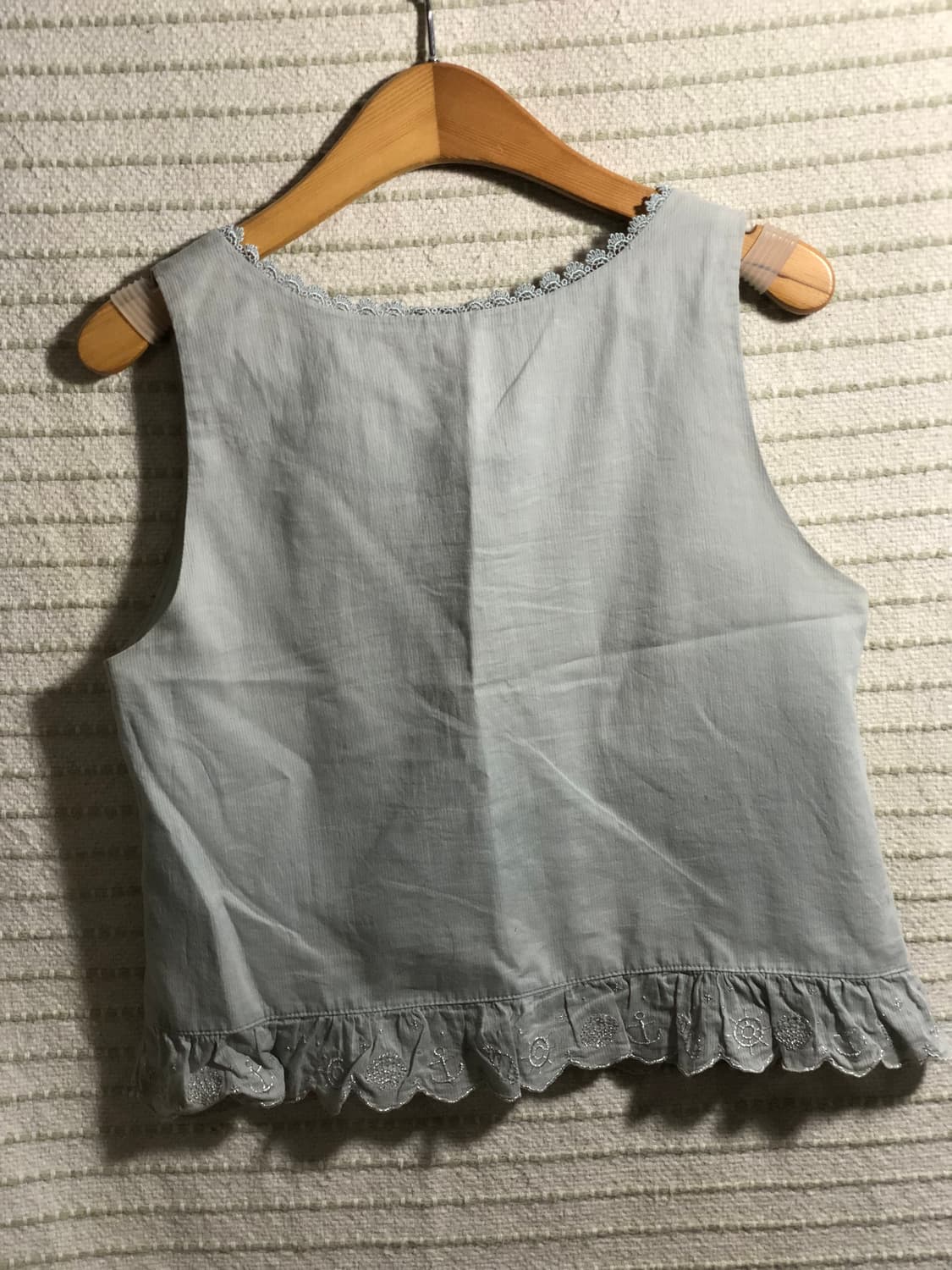 일본 빈티지 엑시즈팜 모리걸 민소매 티셔츠 상품이미지2