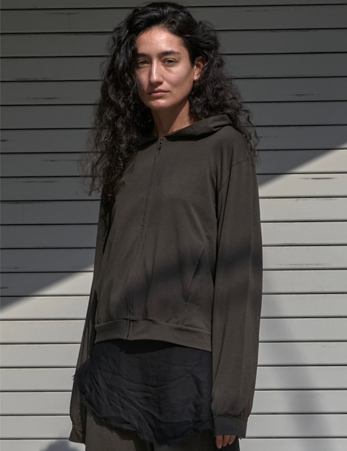 머듈 후드집업 올리브 2사이즈 상품이미지1