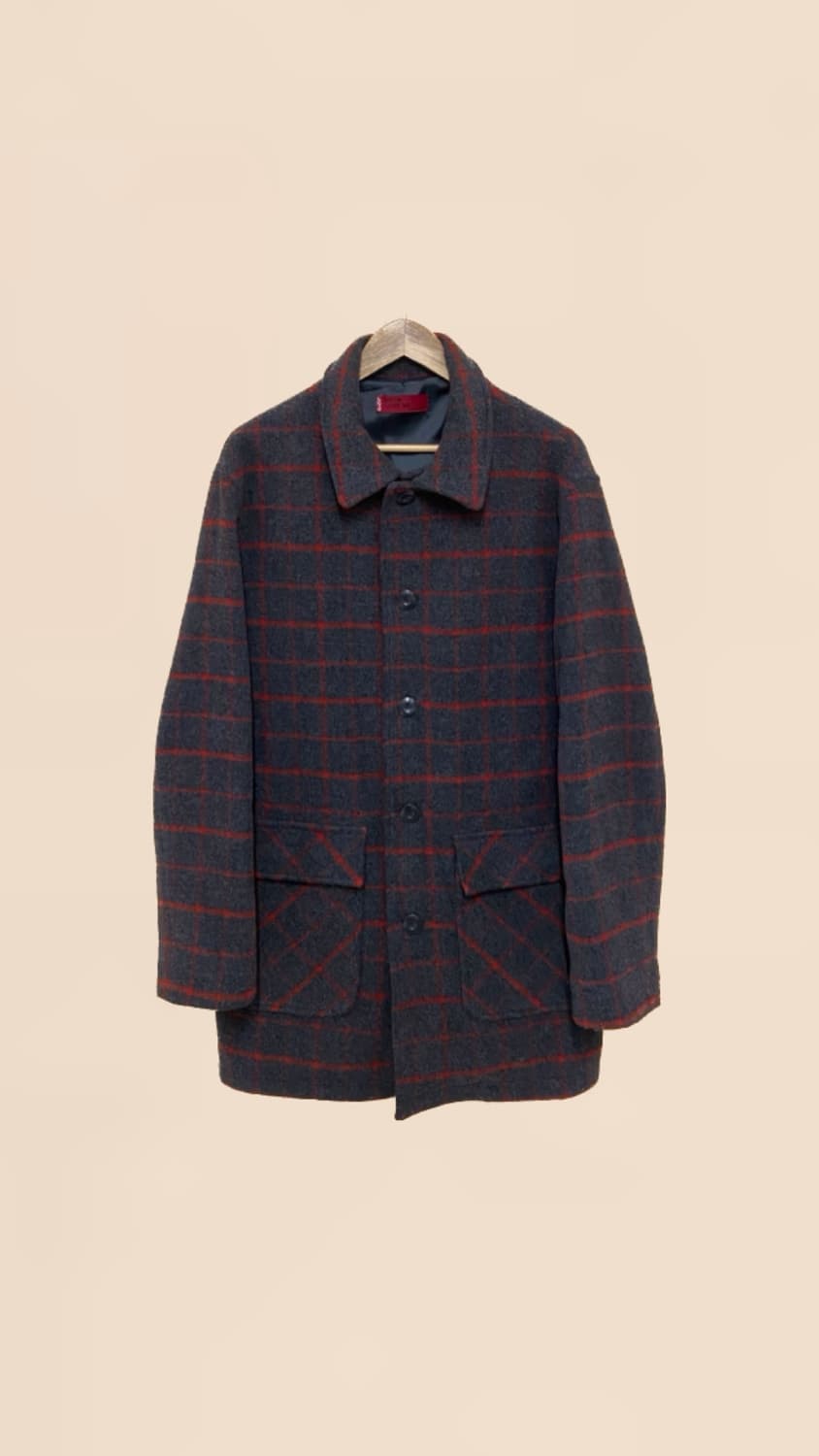 2000's LEVI'S 울 체크 코트 상품이미지3