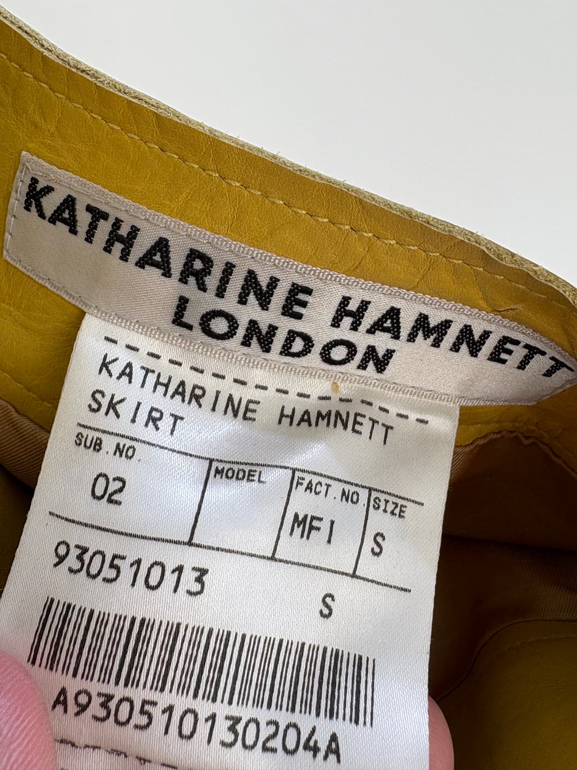 KATHARINE HAMNETT LONDON 레더스커트 상품이미지6