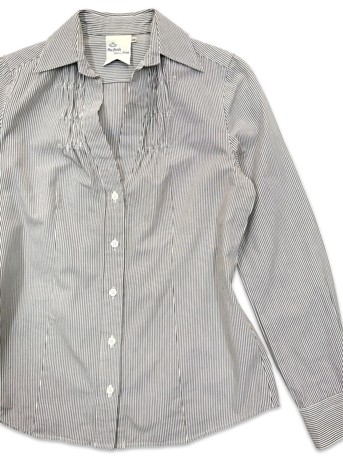 빈티지 Des Ponds Dans L’eau 스트라이프 블라우스 상품이미지2