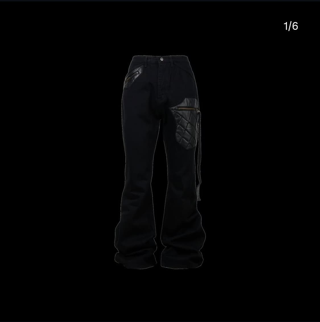 에모스텐스클럽 레더 패치 플레어진 V2 2사이즈 상품이미지1