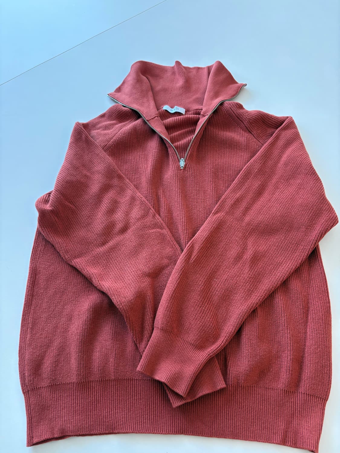 소신 하프짚업 니트 판매 상품이미지2