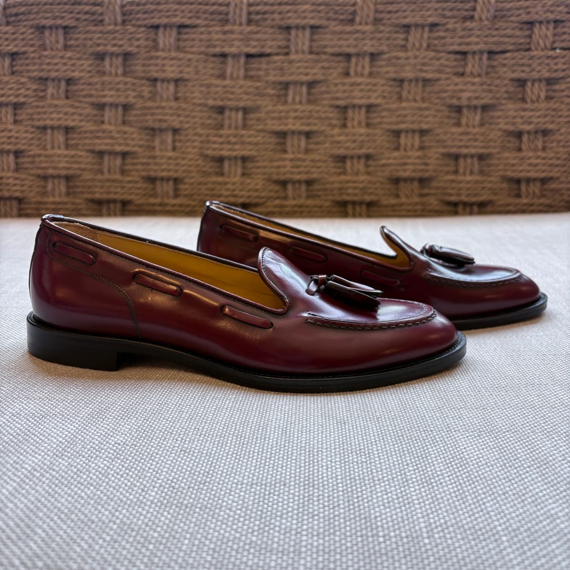 [36/230] LORENZO BANFI 33th 버건디 태슬 로퍼 상품이미지3