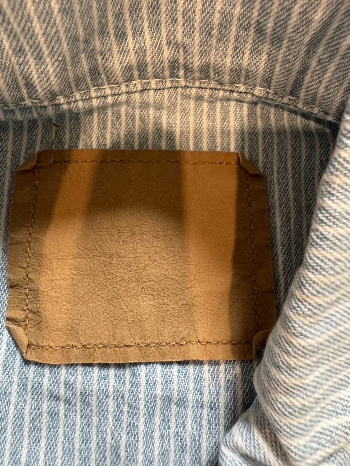 새상품 MMM 매니모어몽 스트라이프 데님 자켓 상품이미지7